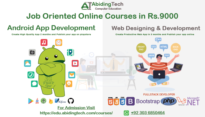 Job Oriented Online Courses in Rs.9000